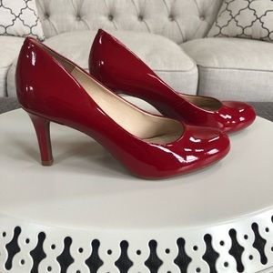 Alex Marie Red Patent Leather Heels